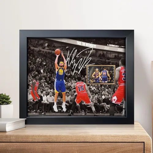 Vista 2 de sufenvera Firmado Klay Thompson Memorabilia - Colección de pósteres enmarcados con fotos, regalos para los fanáticos del baloncesto Golden State, 10