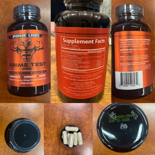 Vista 9 de Prime Labs Prime Test Pro - Suplemento de testosterona para hombres - Estimulante de testosterona, vitalidad y energía - con Ashwagandha, extracto