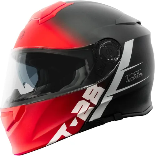 Vista 19 de TORC T28 - Casco integral para motocicleta con diseño gráfico de estrella, aprobado por DOT y ECE 22.05 (Estrella Oscura-X-Pequeño)