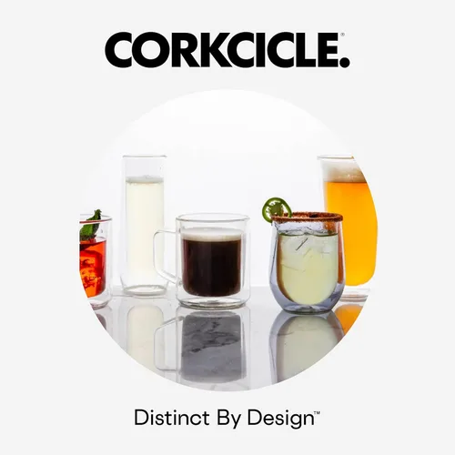 Vista 8 de Corkcicle Cubeta de hielo aislada con tapa, acero inoxidable, 100 onzas, crema para fiesta de jardín Crema para fiestas en el jardín