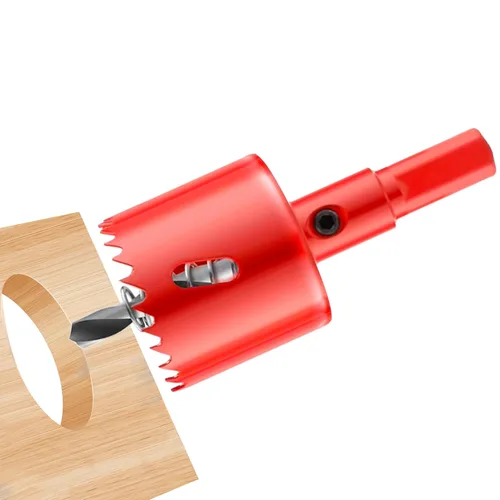Vista 16 de Taladro de sierra de agujero de 1"/25 mm HSS bimetálica para madera, plástico y aluminio, herramienta de taladro eléctrico para perforar tablas