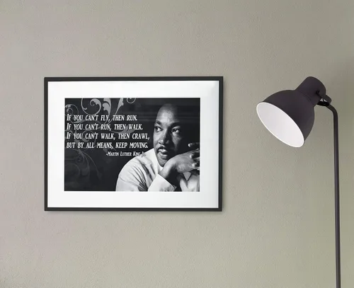 Vista 4 de Póster motivacional Dr. Martin Luther King Jr. Derechos civiles Historia de Estados Unidos Cita Imágenes con inspiración P005