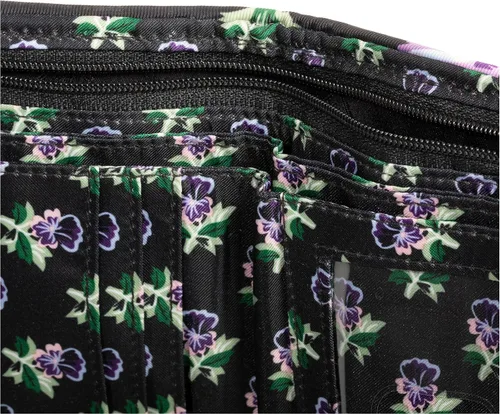 Vista 5 de Vera Bradley Cartera compacta Riley de sarga de rendimiento para mujer con protección RFID