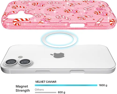 Vista 644 de VELVET CAVIAR Funda para iPhone 15, compatible con MagSafe, probada contra caídas de 10 pies, fundas protectoras de diseño, leopardo color rosa