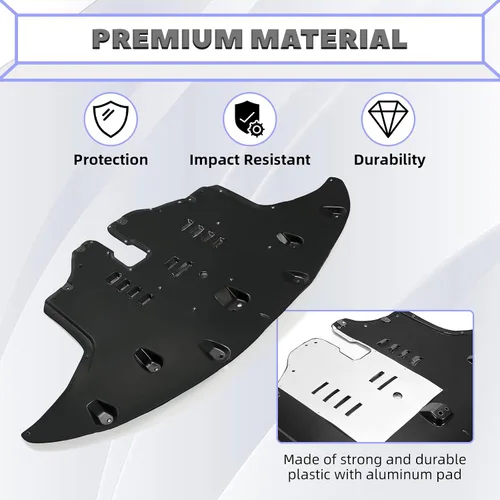 Vista 3 de HECASA Protector contra salpicaduras del motor con almohadilla de aluminio compatible con Kia Sorento EX LX S SX Limited 2016-2020 3.3L Reemplazo