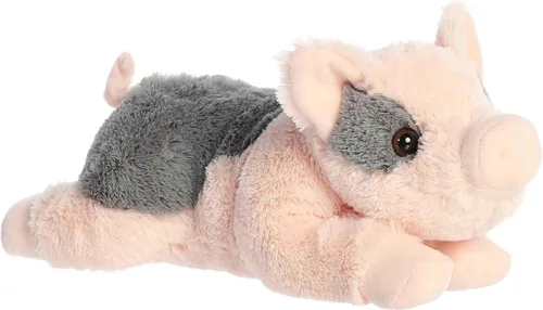 Vista 23 de Aurora® Adorable Flopsie™ - Animal de peluche con diseño de tiburón, facilidad para jugar, compañeros intemporales, color gris, 12 pulgadas