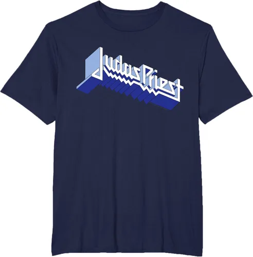 Vista 14 de Judas Priest - Camiseta con logotipo de Defender, Negro