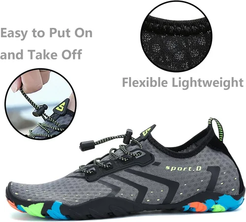 Vista 3 de Kararao Mens Womens Water Shoes Quick Dry Swim Shoes Beach Shoes Pool Surfing Aqua Sports