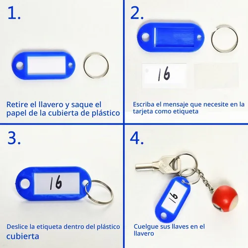 Vista 7 de Caja de llaves de acero para 28 llaves con código, llaveros