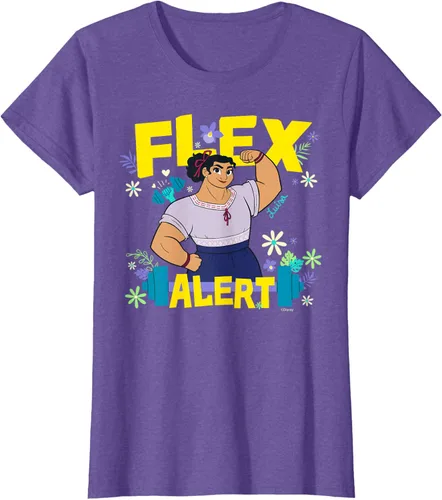 Vista 21 de Disney Encanto Luisa Madrigal Flex Alert Camiseta, Negro