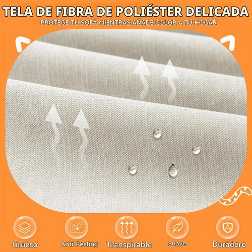 Vista 2 de Lucky Monet Funda de Sofá Impermeable Lavable Protectores de Fundas de Sofá Seccional para Mascotas Perros Fundas de Sofá Resistentes al Agua Manta