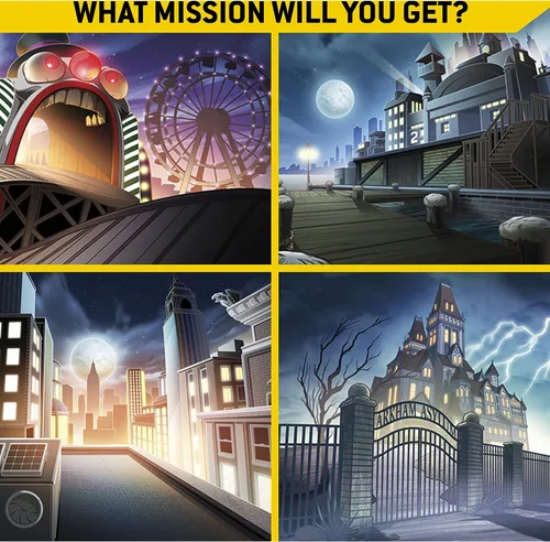 Vista 5 de Batman - Figura de acción de renacimiento de 3.9 in con 3 accesorios misteriosos, Misión 1