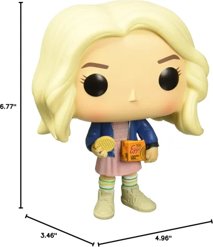 Vista 3 de Funko POP! TV Stranger Things - figura de vinilo de Eleven con peluca, variante con Eggos