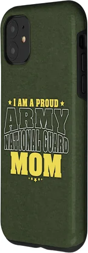 Vista 2 de iPhone 11 I Am A Orgulloso Ejército Nacional Mamá - Estuche Militar Madre