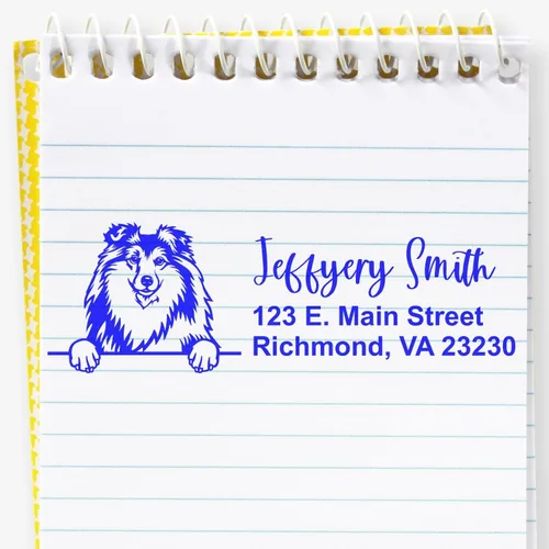 Vista 32 de American Bulldog Stamp Duo, Custom Return Address for Dog Lovers, Personalized Mail Mark for Letters and Cards