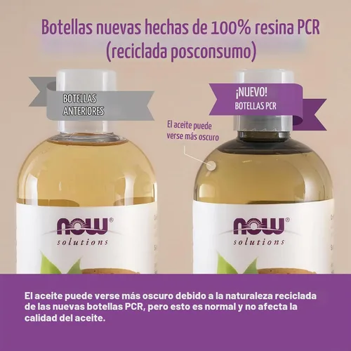 Vista 5 de NOW Solutions, Jojoba orgánica, aceite hidratante multiusos para cara, cabello y cuerpo, 8 onzas