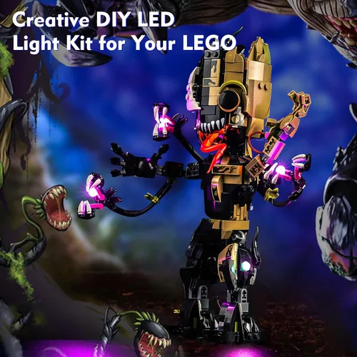 Vista 5 de LocoLee Kit de luces LED para Lego Venomized 76249, accesorios de iluminación de bricolaje compatibles con Lego 76249 Juguetes Juego de construcción