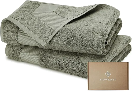 Vista 9 de BIOWEAVES 100% Algodón Orgánico 700 GSM Suave Juego de Toallas Premium de 6 Piezas Certificado GOTS, 2 Toallas de Baño, 2 Toallas de Mano y 2 Paños