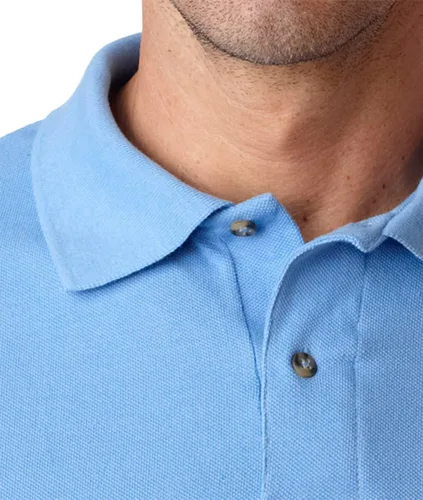 Vista 2 de Jerzees 440 Polo de piqué de algodón hilado en anillo para adultos, XXL, Blanco