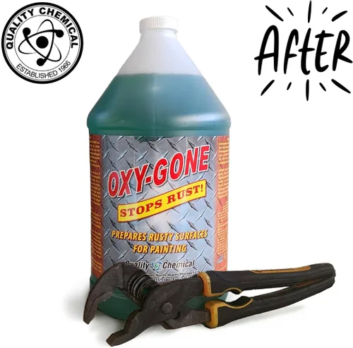 Vista 4 de Quality Chemical Oxy-Gone - Removedor de óxido y tratamiento de metales, reformador de óxido, removedor de óxido, removedor de óxido de metal
