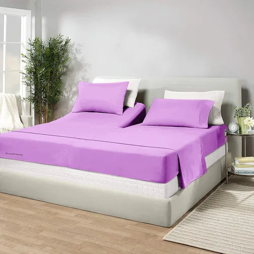 Vista 36 de Juego de sábanas de algodón de 600 hilos tamaño Queen dividido para base de cama ajustable, juego de sábanas de 4 piezas con bolsillo profundo
