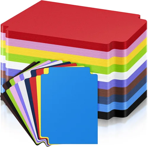 Vista 14 de 60 piezas de separadores para tarjetas de juego negros, separadores de cartas para juegos de mesa TCG, organizador de almacenamiento para reunión
