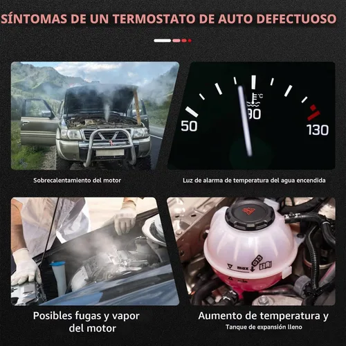 Vista 5 de CCIYU Termostato de salida de agua refrigerante del motor para Mazda 3 2006-2013