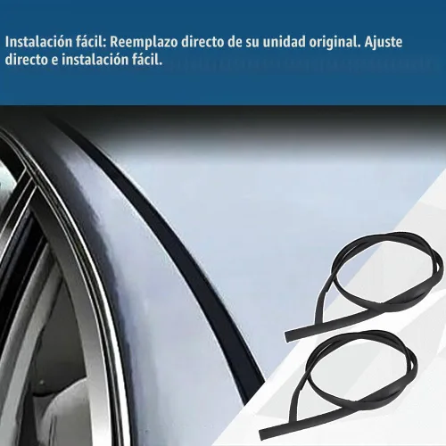 Vista 3 de Moldura de techo lateral izquierdo y derecho negro para Toyota Corolla 2009-2013