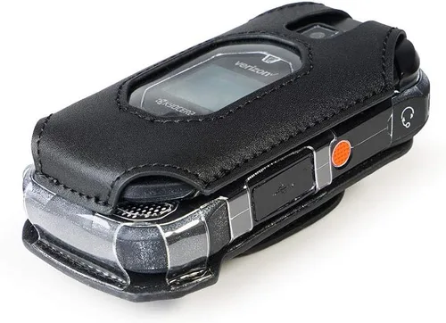 Vista 2 de BELTRON Funda de piel para Kyocera DuraXV Extreme E4810, DuraXV Extreme+ E4811 Verizon Flip Phone – Características: clip giratorio para cinturón