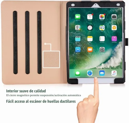 Vista 2 de ProCase Carcasa para Apple iPad Pro de 10.5 - Carcasa para Apple iPad Pro de 10.5 pulgadas 2017, con múltiples ángulos de visualización, con Negro