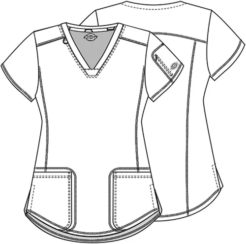 Vista 7 de Dickies Dynamix DK730 - Camiseta con cuello en V (berenjena, grande)