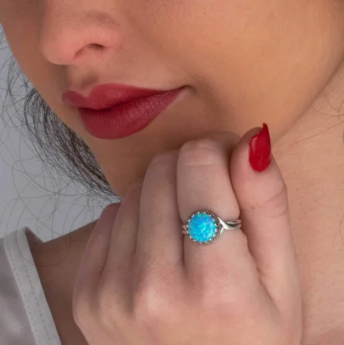 Vista 40 de 925 Sterling Silver Gemstone Rings for Women - Anniversary Rings for Women - Sterling Silver Rings for Women - Dainty Sterling Silver Rings