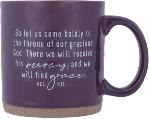 Vista 3 de Lighthouse Christian Products Pray Boldly Powerful Words - Taza de cerámica de 16 onzas