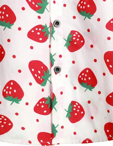 Vista 5 de VATPAVE Mens 100% Cotton Hawaiian Shirts Floral Short Sleeve Button Down Shirts Summer Beach Shirts