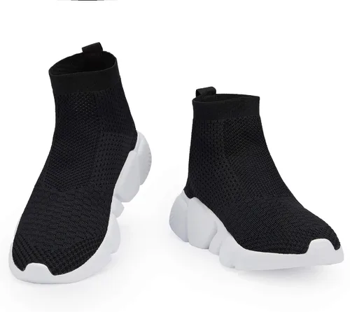Vista 2 de Casbeam Zapatos para correr para mujeres Zapatillas sin cordones para tenis y caminar Zapatillas ligeras transpirables cómodas para trabajo gimnasio