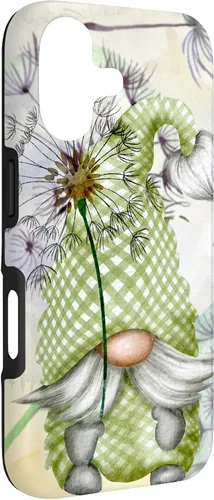 Vista 3 de Cute Gnome Dandelion Flower Pattern for Women Mom Aesthetic Case for iPhone 17