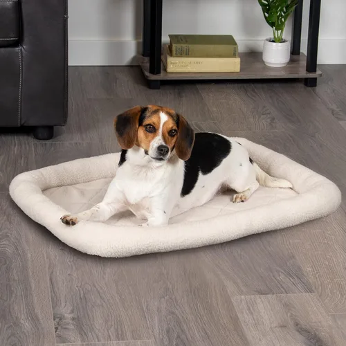 Vista 3 de Furhaven Cama para Perros para Perros Medianos/Pequeños y Gatos de Interior, 100% Lavable, Dimensionada para Adaptarse a Jaulas - Almohadilla