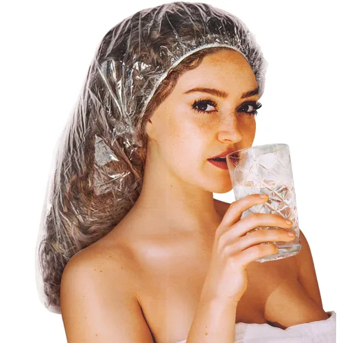 Vista 11 de Gorro de ducha para mujer, reutilizable, impermeable, para cabello largo, para ducha, bonito gorro de ducha extra grande para trenzas (hojas)