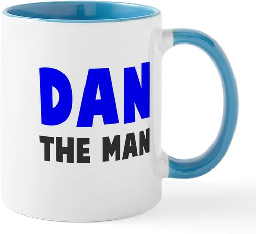 Vista 9 de CafePress Dan The Man Mugs - Taza de café de cerámica de 11 oz (11.0 fl oz)