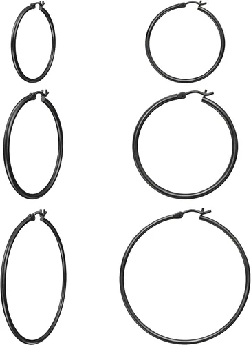 Vista 29 de Aretes de aro de oro para mujer chapados en oro real de 14 quilates con poste de plata de ley 925 Dorado