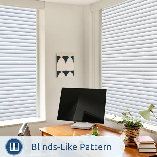 Vista 4 de rabbitgoo Película de privacidad para ventana, película de vidrio esmerilado para baño, adhesivo estático no adhesivo extraíble para puerta