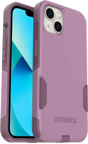 Vista 12 de OtterBox Funda para iPhone 13 (solamente) de la serie Commuter, color negro, delgada y resistente, apta para bolsillo, con protección de puerto