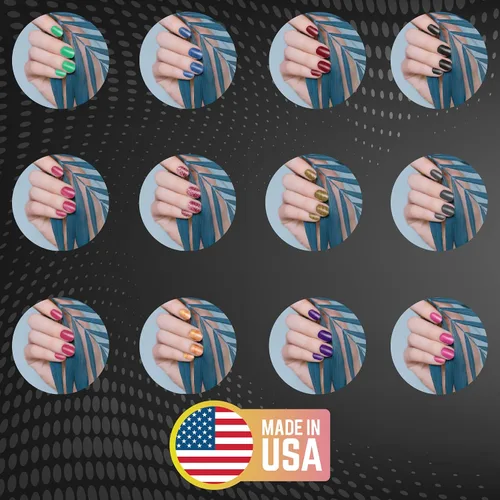 Vista 6 de Mia Secret Polvo para arte de uñas - Colección icónica (12 piezas)