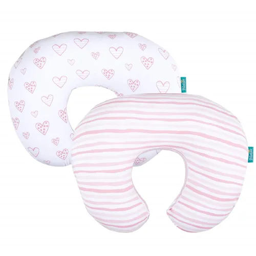 Vista 8 de Juego de 2 fundas de almohada de lactancia compatibles con almohada Boppy, 100% algodón jersey con cremallera grande, súper suave, transpirable