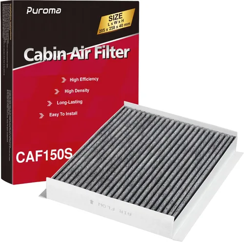 Vista 19 de Puroma Filtro de aire de cabina Carbón activado para CP930 CF10930 CAF1869P