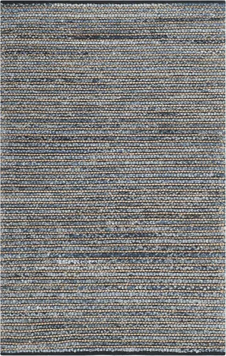 Vista 10 de SAFAVIEH Cape Cod Collection - Alfombra de área de 10 x 14 pies, azul, hecha a mano de algodón trenzado y yute, ideal para zonas de alto tráfico