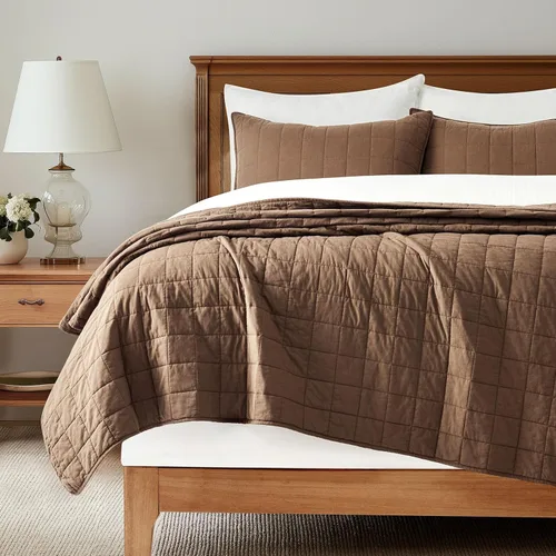 Vista 10 de EVERGRACEHOME - Juego de edredón de punto de caja 100% algodón, tamaño Queen, abedul Garment-Washed Softness, Lightweight All-Season Warmth, Cozy
