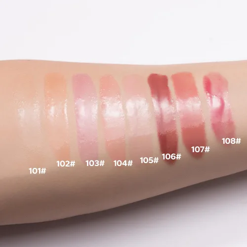 Vista 4 de Beauty Glazed Variedad de colores - Aceite de labios no pegajoso, ultra hidratante y nutritivo, acabado brillante suave, aceite de brillo labial