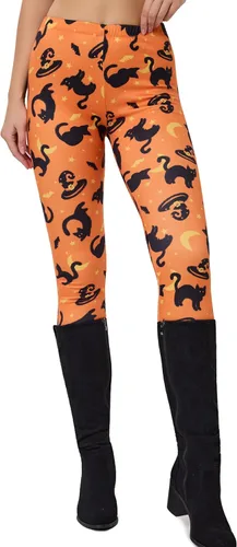 Vista 48 de sissycos - Leggings para mujer de los años 80 con estampado neón salpicado artístico, suaves como la seda y elásticas Splash abstracto