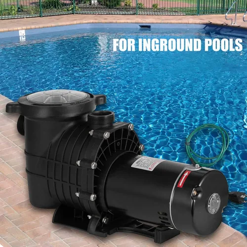 Vista 8 de TOPDEEP Bomba de piscina de 1.5 HP para enterrar, bomba de piscina autorecortable sobre el suelo, bombas de piscina de una sola velocidad de doble